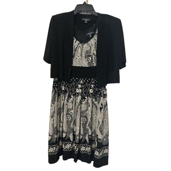 R&M Richards Sleeveless Dress with Short Sleeve Jacket - Picture 1 of 9